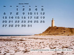Kalenderbild Januar 2003 - Leuchtturm Gniben auf Sejerø (DK)