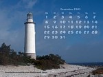 Kalenderbild Dezember 2003 - Leuchtturm Fårö (Schweden)