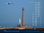 Kalenderbild August 2004 - Leuchtturm Ile Vierge (F)