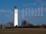 Kalenderbild Januar 2005 - Leuchtturm Kjelds Nor (DK)