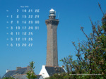 Kalenderbild März 2005 - Leuchtturm Eckmühl (Frankreich)