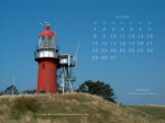 Kalenderbild Mai 2006 - Leuchtturm Vlieland (NL)