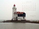 Kalenderbild Dezember 2006 - Leuchtturm Marken - IJsselmeer (NL)
