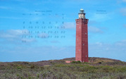 Kalenderbild November 2009 - Leuchtturm Westhoofd (NL)