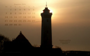 Kalenderbild Dezember 2009 - Leuchtturm Lindehoved (DK)