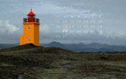 Kalenderbild Juli 2018 - Leuchtturm Hópsnesviti (ISL)