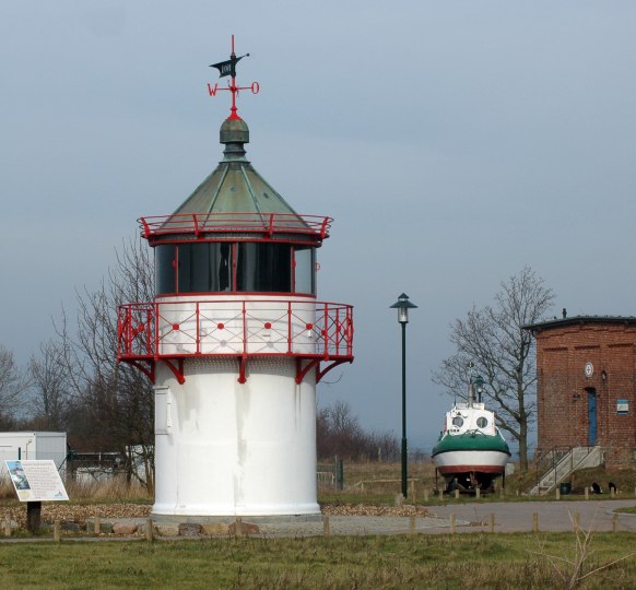 Leuchtturm Ranzow am neuen Standort Arkona