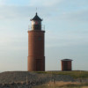 to the lighthouse Nordmarsch (Hallig Langeneß)